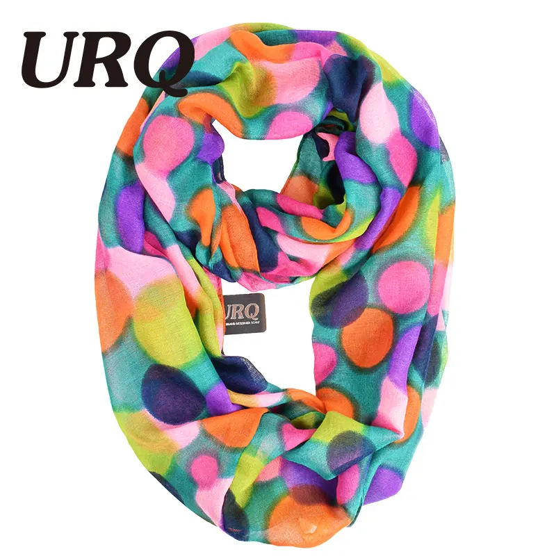Шарф Infinity Scarfs V8A9567 женский зимний теплый в горошек|scarf ring|scarf viscosescarf check |