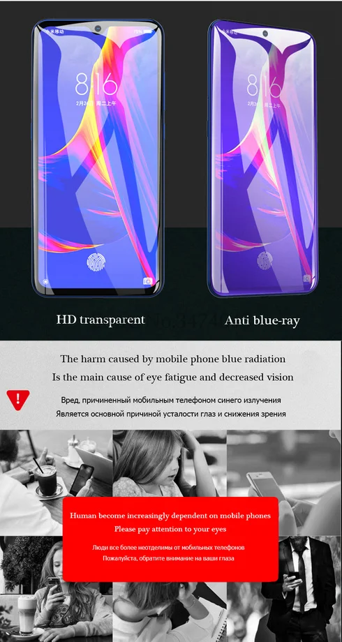 2 шт закаленное стекло для Xiaomi Mi CC9 CC9e защита экрана 9H анти-Blu-Ray стекло для Xiaomi Mi CC9 CC9e CC 9 SE защитная пленка