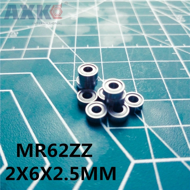 AXK 50 шт MR62ZZ R-620ZZ 2x6x2 5 мм глубокий шаровой Миниатюрный подшипник