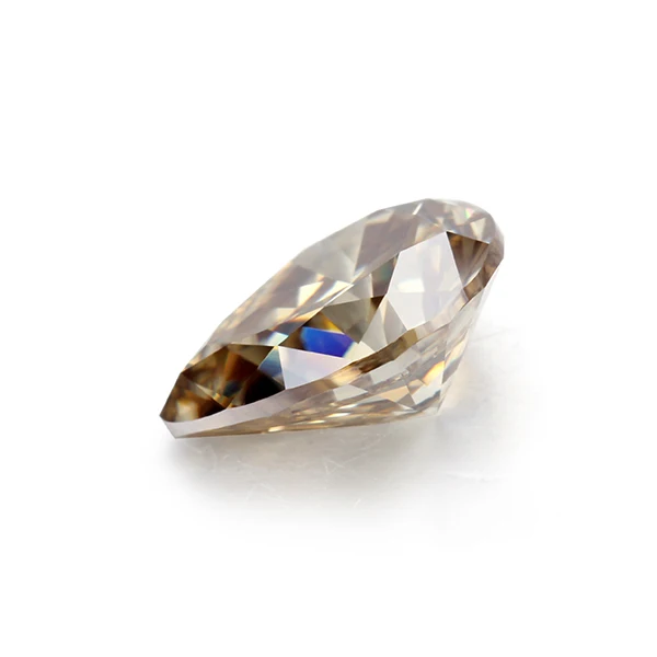 Свободные моиссаниты камень цвета шампанского форма груши 8*10 мм драгоценный