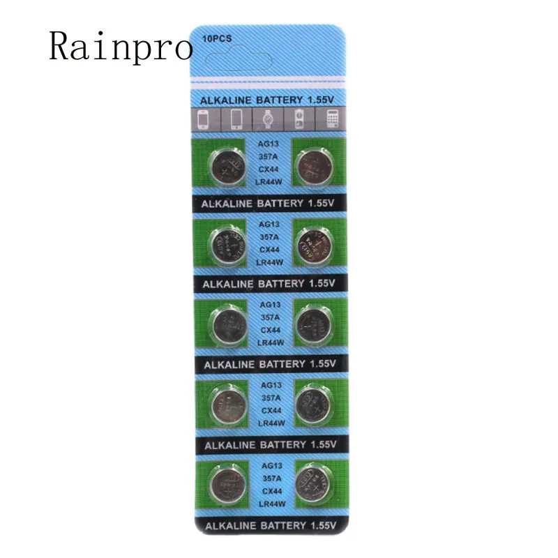 10 шт./лот LR44 44 AG13 A76 L1154 357A батарея таблеточного типа для игрушек для различных световых эффектов с часы хорошего качества