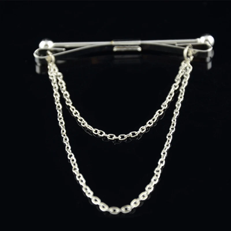 Брендовая новая брошь заколки для воротника с цепочкой классический мужской