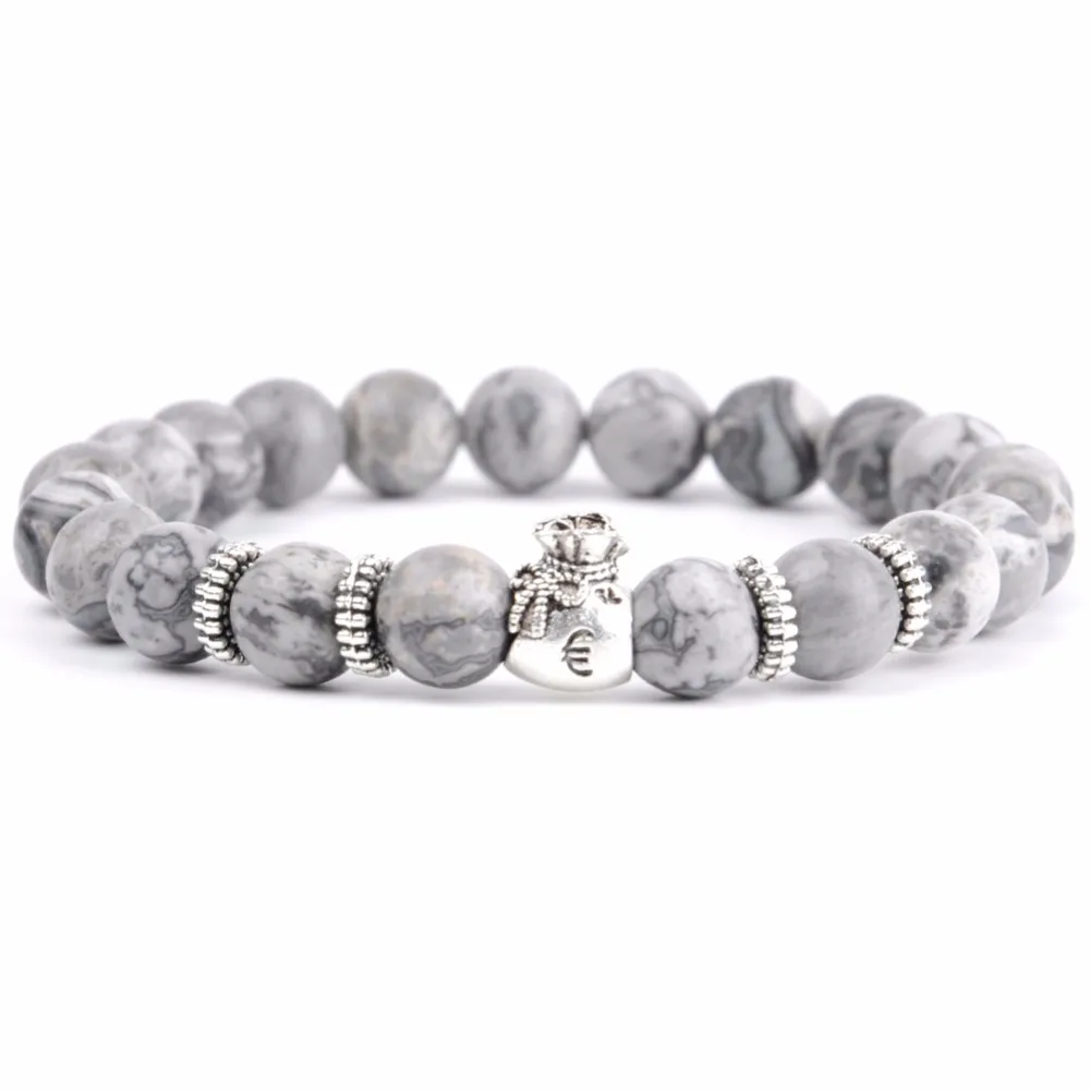 Trendy Beaded Bracelet Men Natural Yellow Tiger eye Stone Wallet Charm Buddha Bracelets &amp Bangles For Women Jewelry Accessories |