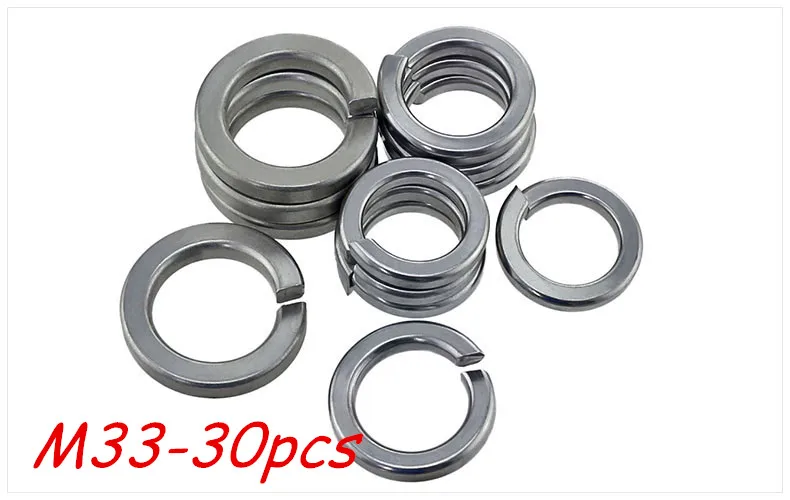 

Free shipping 30pcs M33 304 Stainless Steel Spring Washer Shells Pad Elastic Gasket
