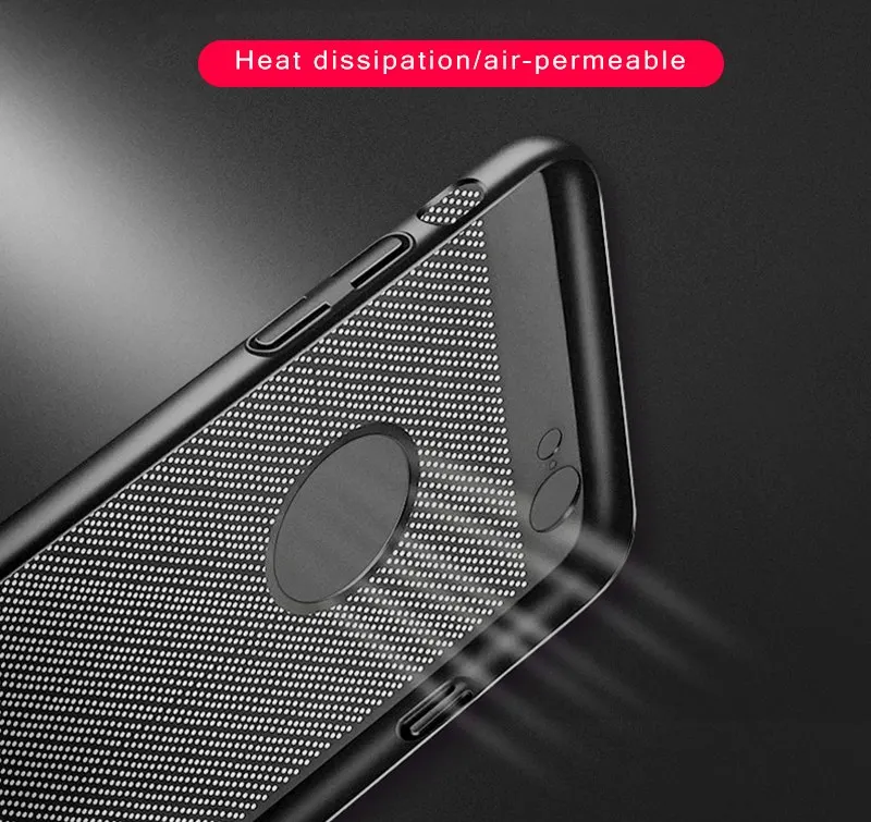 Охлаждающий чехол для телефона для iPhone X 8 7 6 6s Plus 5 5S SE теплоотвод матовый пластиковый жесткий компьютер чехол для iPhone 11 Pro X XS MAX XR