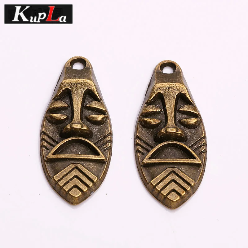 Kupla винтажные металлические амулеты с изображением пасхального острова моаи
