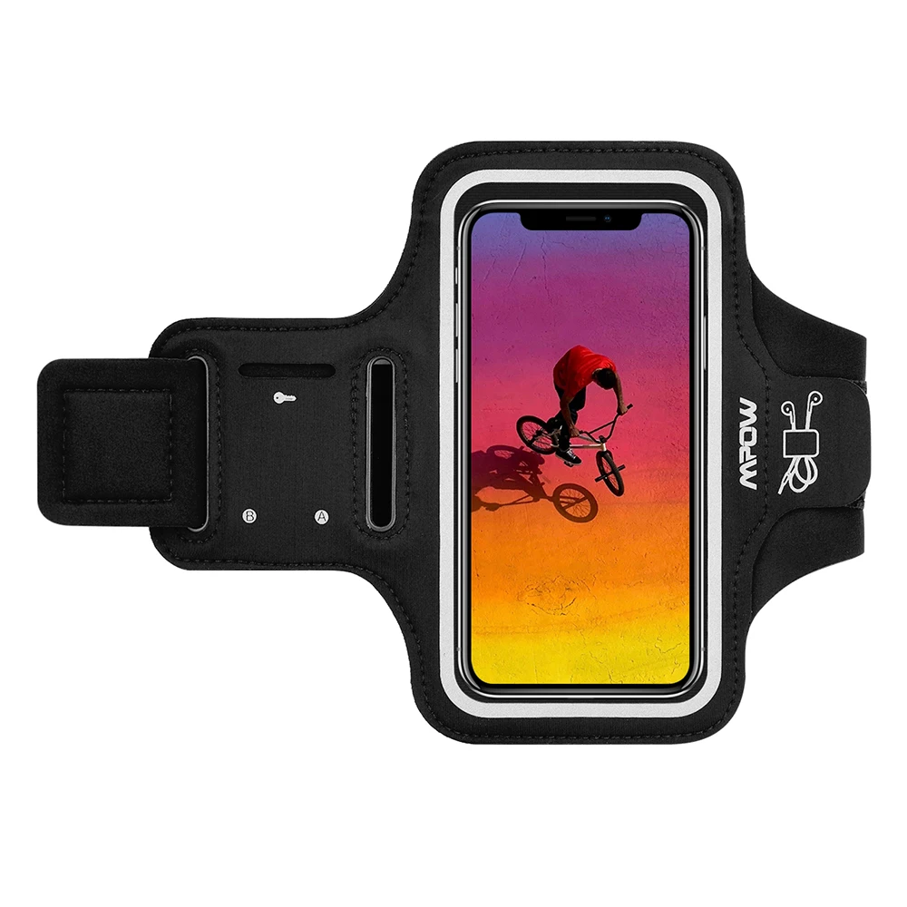 Mpow спортивный нарукавный чехол для спортзала для iPhone X, регулируемый нарукавник для бега, на руку, для смартфона, для сотовых телефонов, ручная сумка для iPhone, чехол