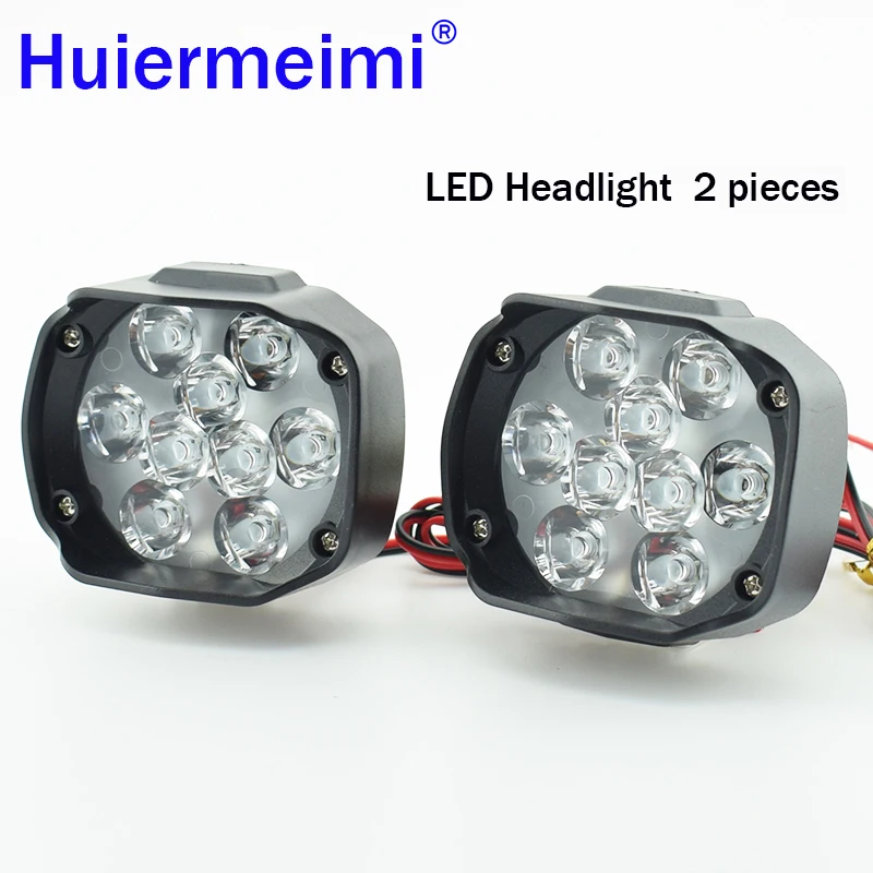 

Motorcycle Headlight Motorbike ATV Moto Working Spot Light Head Lamp Scooter Fog Spotlight LED White DRL Car Headlamp 12V 6500K