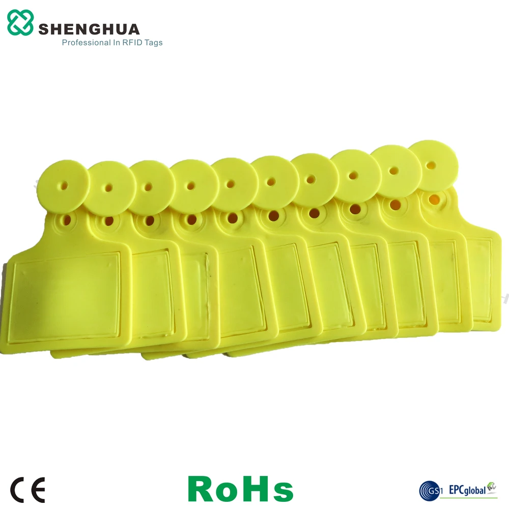 10pcs/box Farm Animal Management Equipment TPU UHF Passive Smart RFID Cattle Ear Tag With Long Range Reading For Livestock | Безопасность