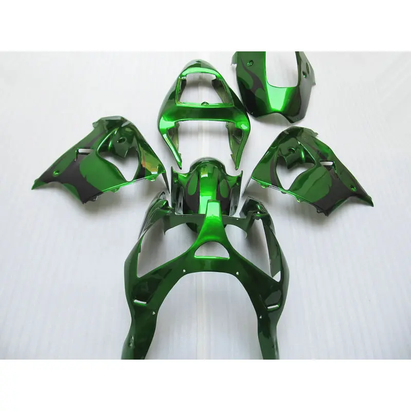 Профессиональный заводской полный комплект обтекателей для Kawasaki темно зеленый ZX