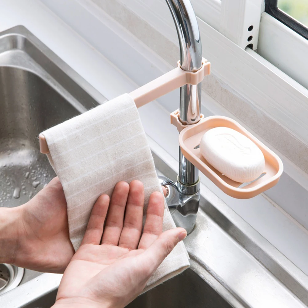 Faucet Drain Rack Sink Storage Durable Holder Kitchen Sponge Rags Drying Support | Дом и сад