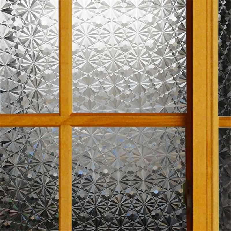 Утолщенная Магическая Алмазная матовая стеклянная пленка без клея статическая
