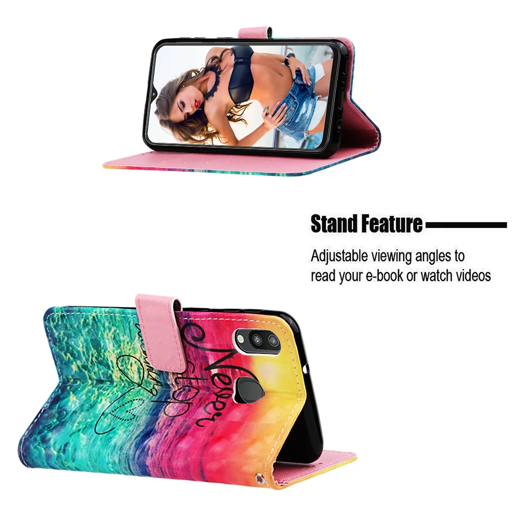 FM. HGQ Роскошный милый бабочка Сова Цветок Флип из искусственной кожи чехол для