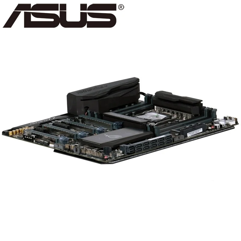 Материнская плата Asus ROG RAMPAGE V EDITION 10 для настольных ПК X99 Socket LGA 2011-V3 i7 X DDR4 128G E-ATX UEFI биос оригинальная б/у материнская плата