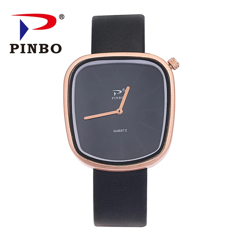New Luxury Brand Rectangle Casual Quartz Watch Men Business Leather Strap Watches Relogio Masculino Military 2-pin Wrist | Наручные часы