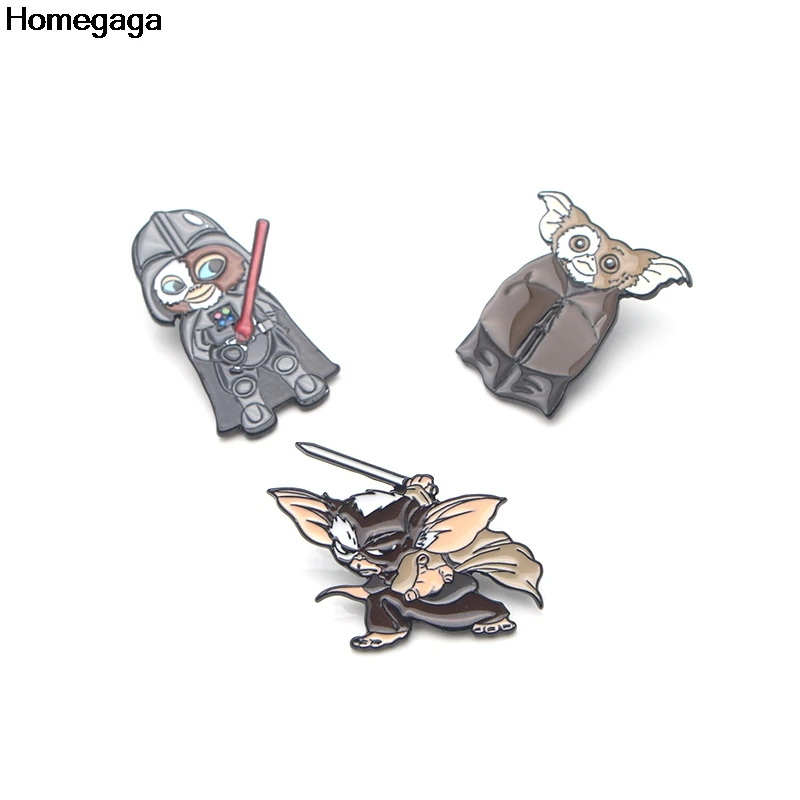 Homegaga Gremlins Gizmo эмалированные булавки для одежды подарок ювелирные изделия para сумка рубашка шляпа рюкзак брошь со знаком отличия Значки для мужчин D1916