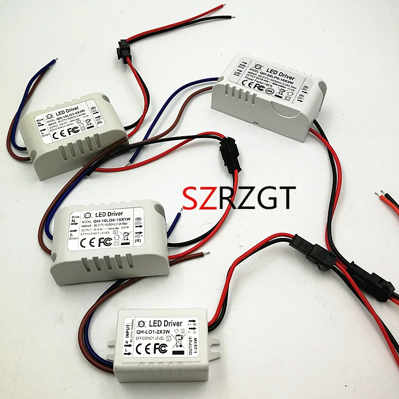 Светодиодный трансформатор 85 265 в перем. Тока 1 3x3w 2 4x3w 6 10x3w 10 18x3w 18 30x3w 600mA