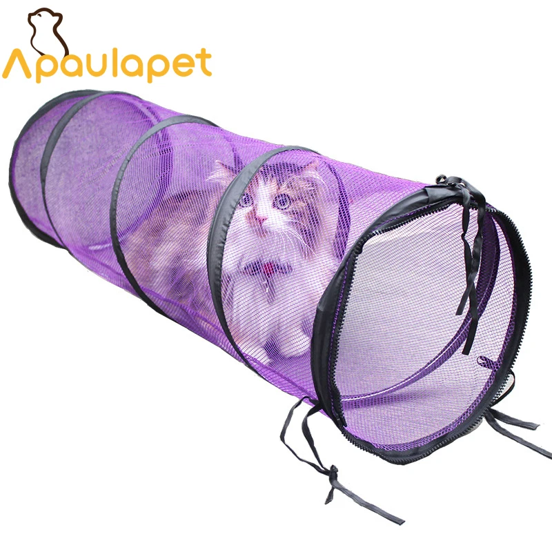 APAULAPET Полиэстер Кошка играть туннель игрушка складная палатка Игрушка Туннель