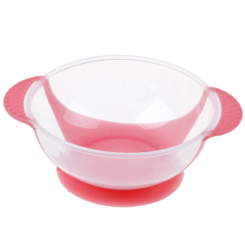 

1pc Baby Bowl with Temperature Sensing Spoon Tableware Dinnerware Suctionbaby food Baby dinner Feeding Bowls dishes