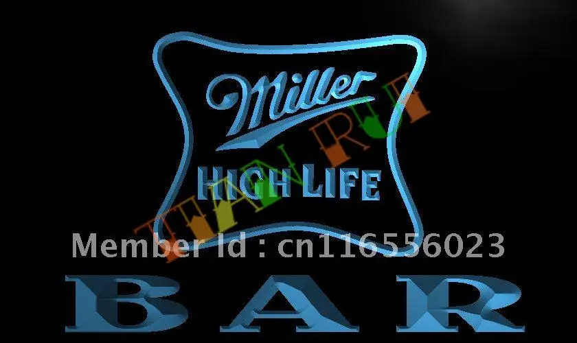 

LA436- BAR Miller светодиодная неоновая вывеска для пива