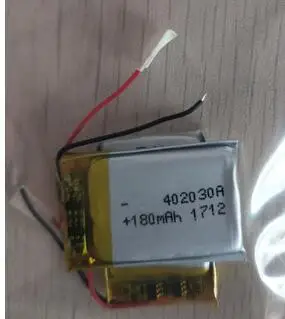 4 шт./лот 3,7 V 402030 180mah литий-полимерный аккумулятор для MP3/4/5 Bluetooth мониторинг внутренний аккумулятор