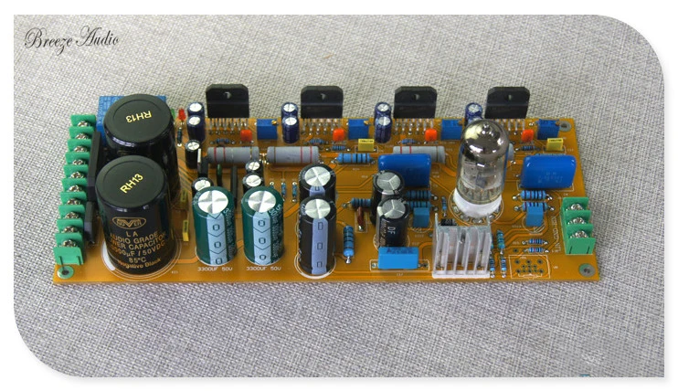 Breeze audio LM3886 две параллельные 6N11/6DJ8 трубка усилитель мощности платы переднего