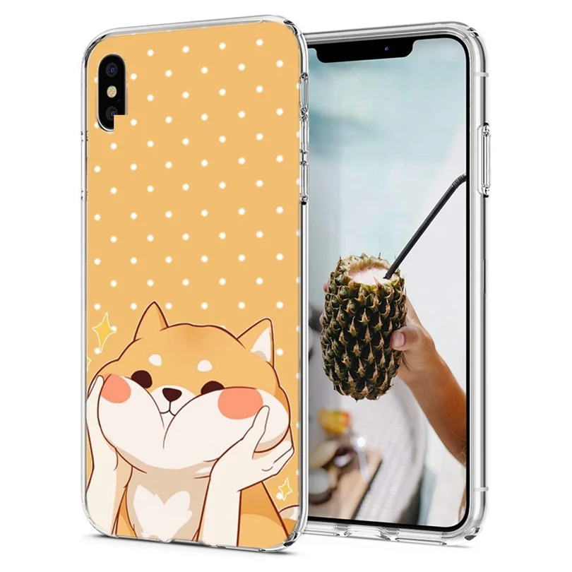 Case For iPhone 7 8 Plus 6 6S/6 Soft TPU Cover Design Cat Cartoon Bear X XS XR Max Phone Back Fundas Q195 |