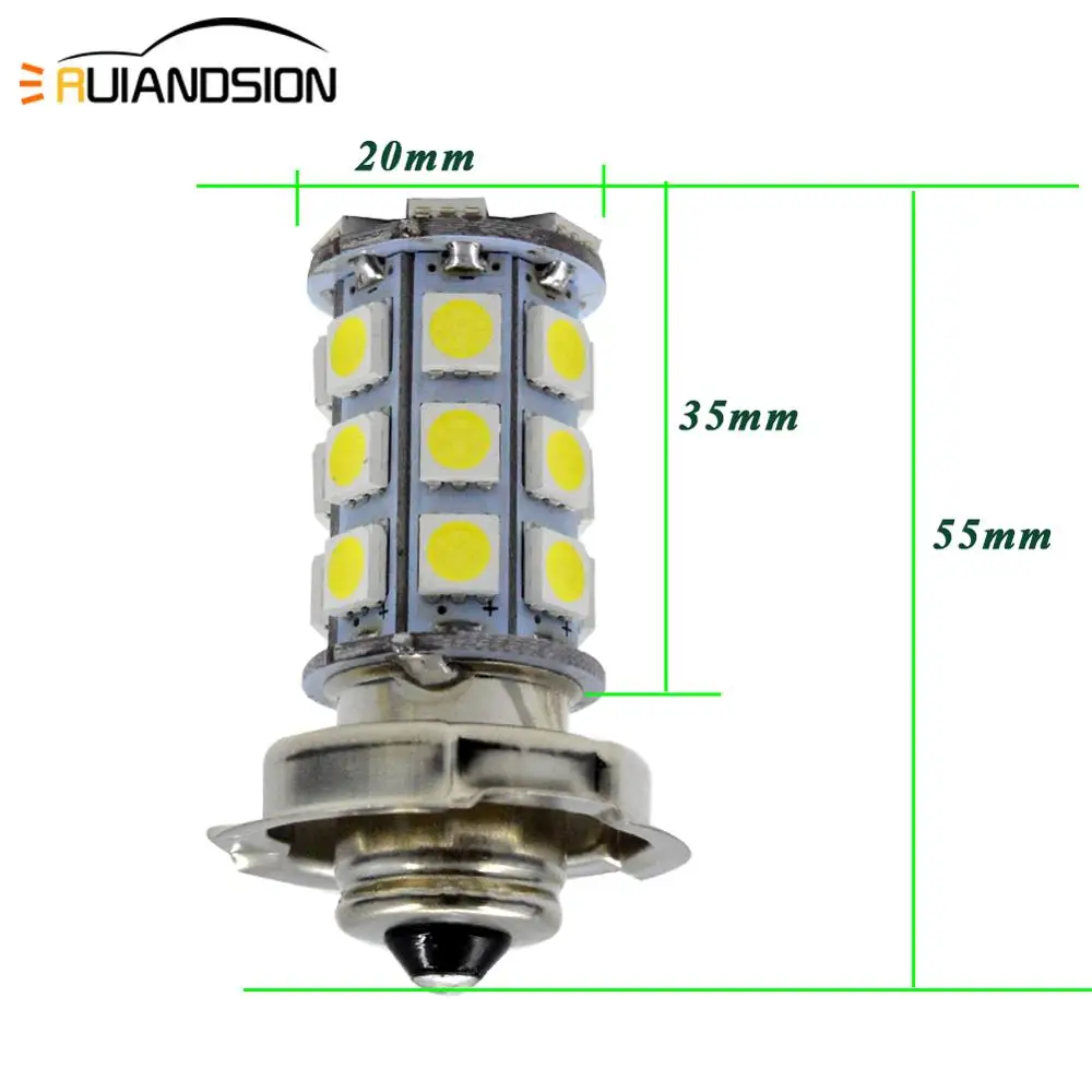 1x8 W P26S мотоциклетная Светодиодная лампа 6V 12V 10 30V фары Передняя ATV мопельная для Honda