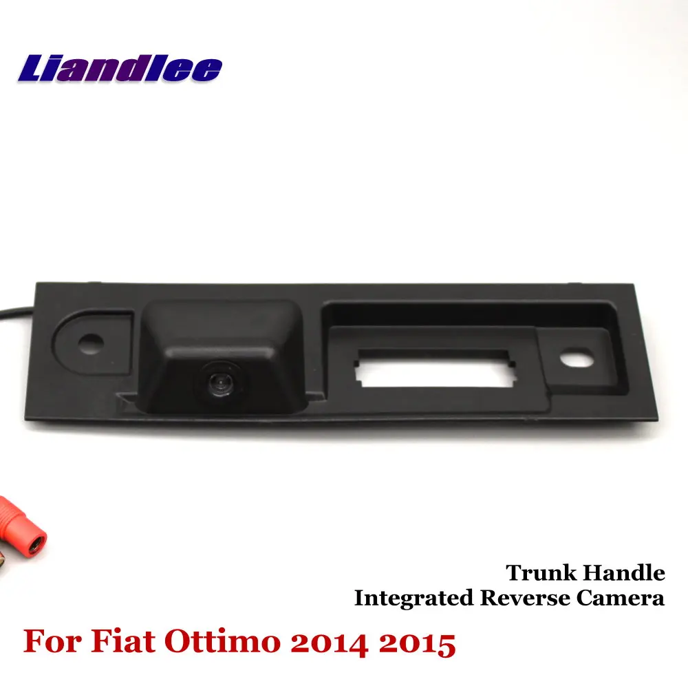 For Fiat Ottimo 2014 2015 2016 Car Trunk Handle Rear View Camera Parking Kit Accessories Integrated HD CCD RCA NTSC Dash Cam