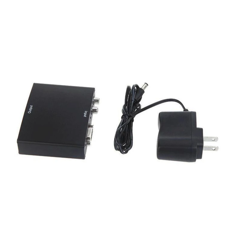 Аналоговый преобразователь VGA в HDMI для ПК ноутбука компьютера + стерео аудио R/L с