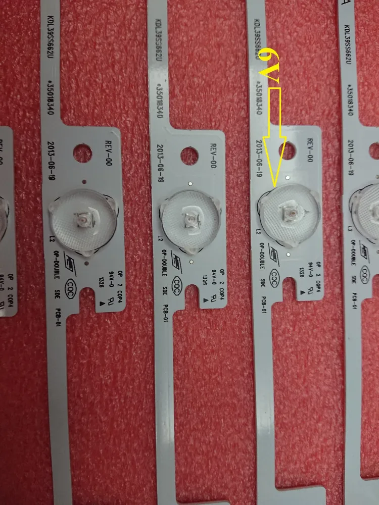 New 50 PCS/lot 4LED*6V 327mm LED backlight strip working for KDL39SS662U 35018339 KDL40SS662U 35019864 | Освещение