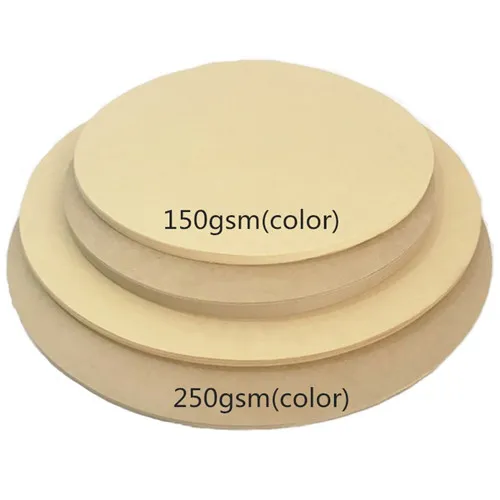150 gsm Kraft paper 50 шт круговой плотный жесткий картон DIY эскиз бумага для рисования ручная роспись в рамке задний план Обложка оригами скрапбук Декор Бумага - Цвет: 150 gsm Kraft paper