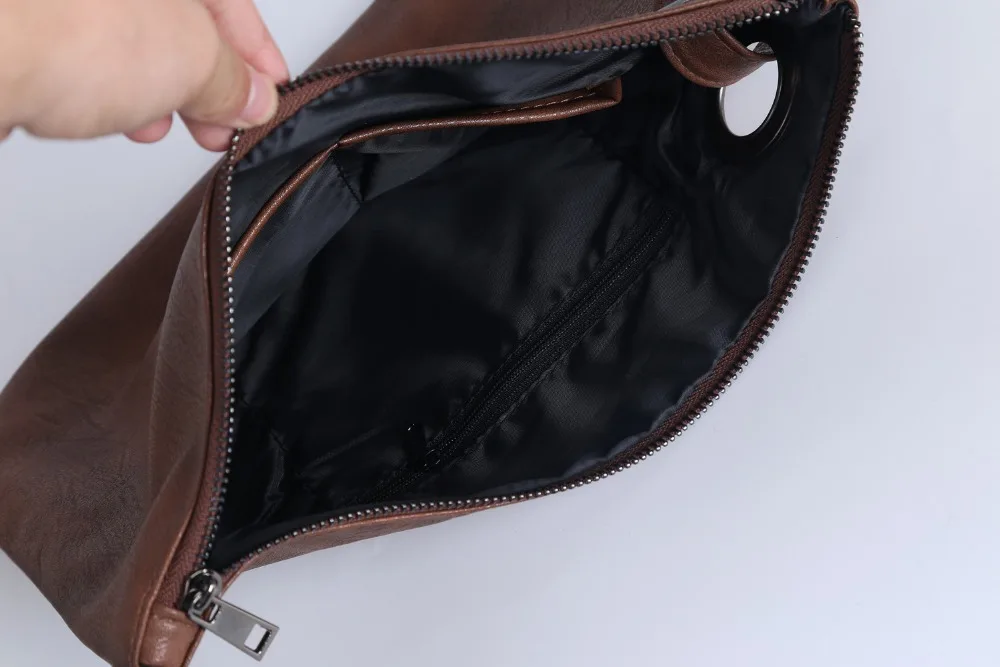 Модный Дорожный клатч TFSCLOIN 2017 однотонная сумка из искусственной кожи на молнии