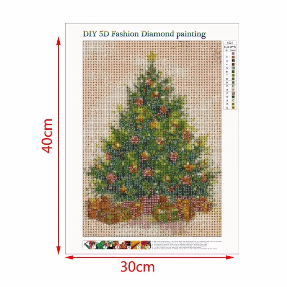 DIY 5D полный дрель бриллиантовый рисунок Рождество дерево вышивка крестиком набор горный хрусталь домашний Декор Ремесло