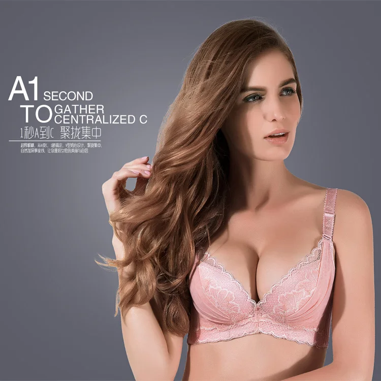 Горячая 2017 Новый Женщины Сексуальное Нижнее Белье Мягкий Большой Размер 3/4 Кубка