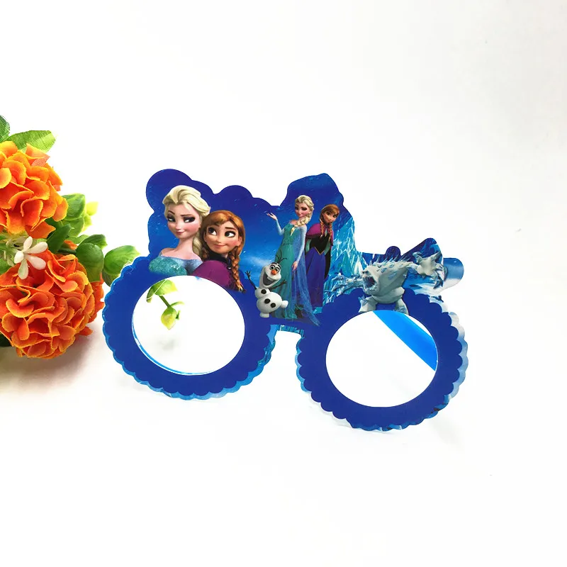 FROZEN 1 шт./лот Мстители Маска Пластиковые Очки Baby Shower Мстители маска партии детский день рождения украшения Мститель очковые оправы - Цвет: FROZEN