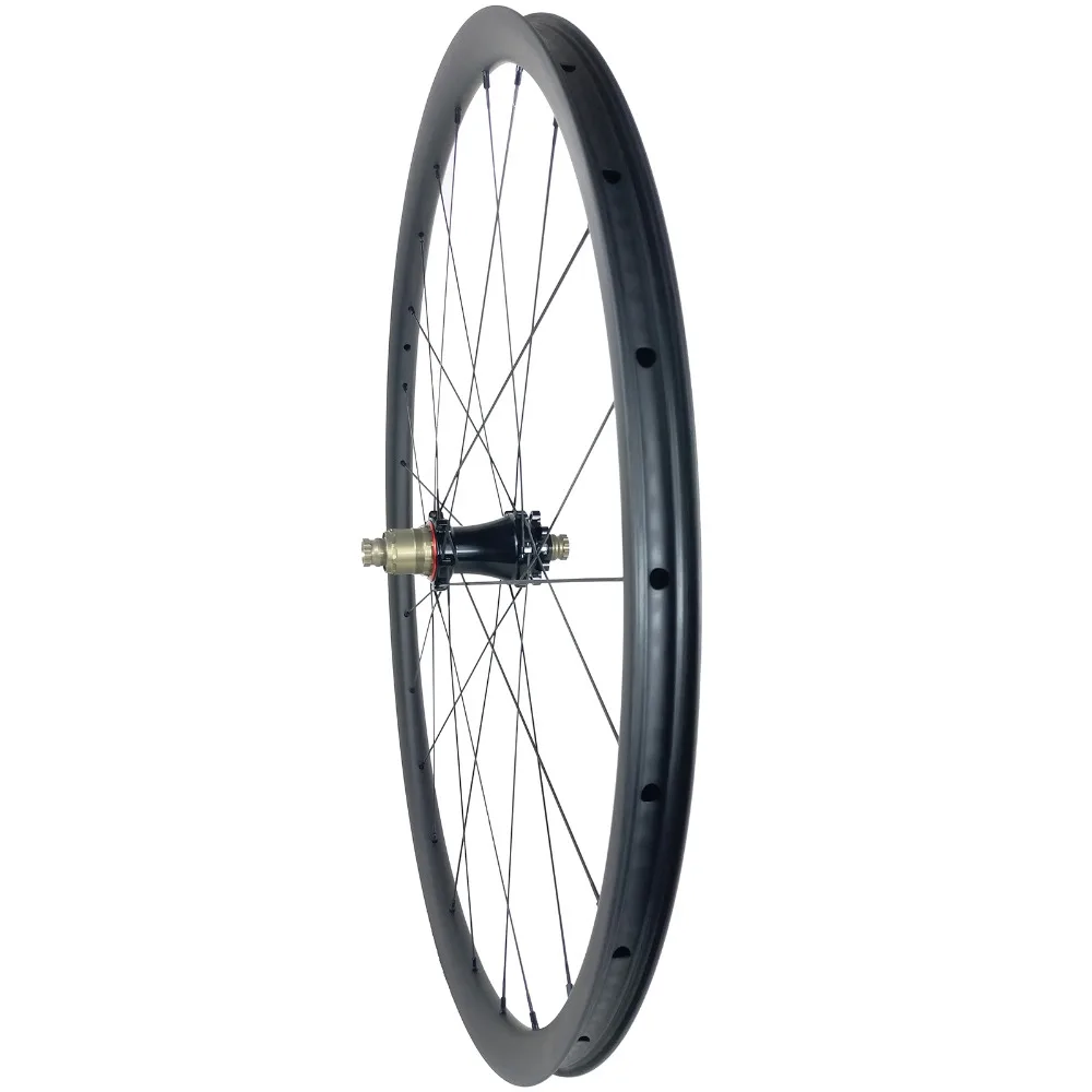 Бескамерная углеродная колесная пара 990g 650B MTB XC 27 мм 25 Глубокие Прямые тянущиеся