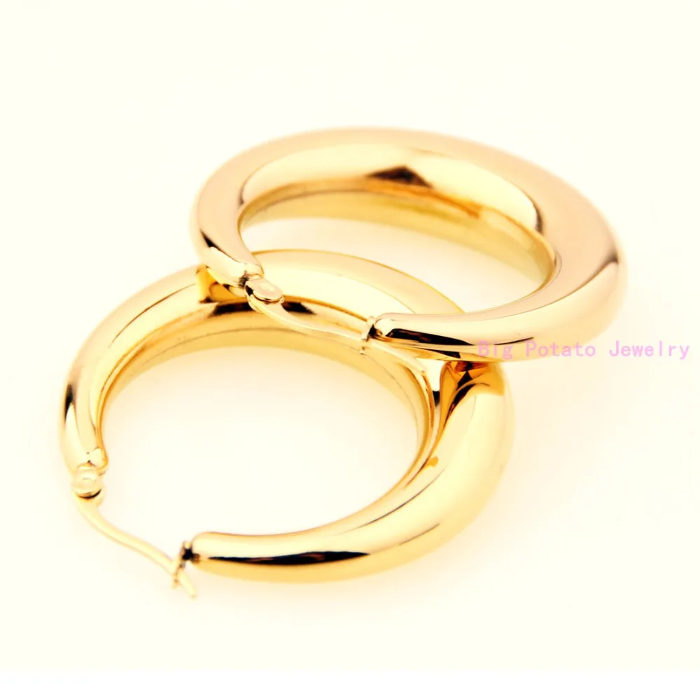 Женские серьги кольца из нержавеющей стали 316L 39 х37 мм|earring genie|earings fashionearring fittings |