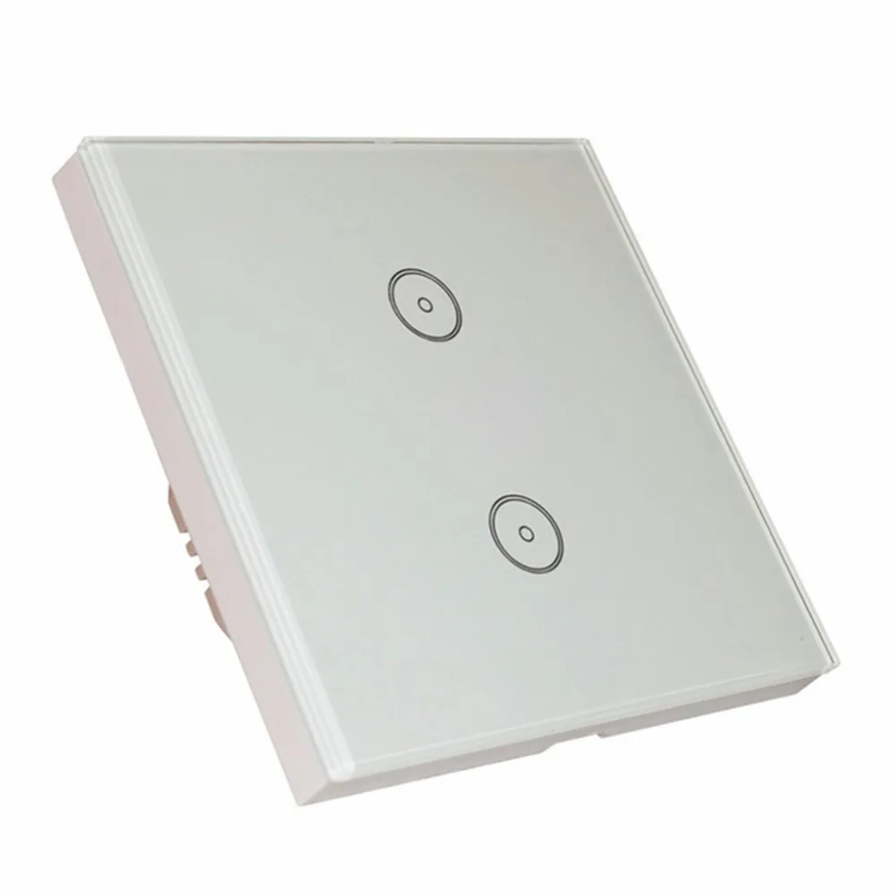 EU Stand Wi-Fi Touch Wall Switch Panel Wireless Remote Control Light 2 Gang 1 Way Sensor | Обустройство дома