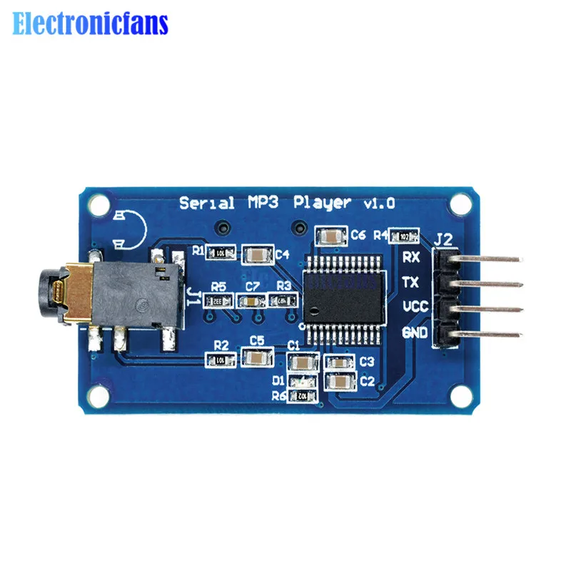 YX5300 UART TTL модуль последовательного управления MP3 музыкальный плеер с поддержкой