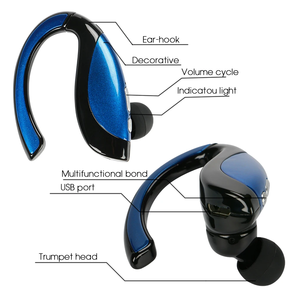 TOPROAD Bluetooth наушники беспроводные 4 1 стерео гарнитура Спортивная музыка fone de ouvido