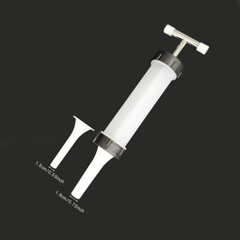 15MM 19MM Tubes Ручной Тип дома колбаса машина завалки делая машину Пластик колбасный наполнитель колбасных изделий всасывания заполнения воронки - Цвет: 15MM 19MM Tubes