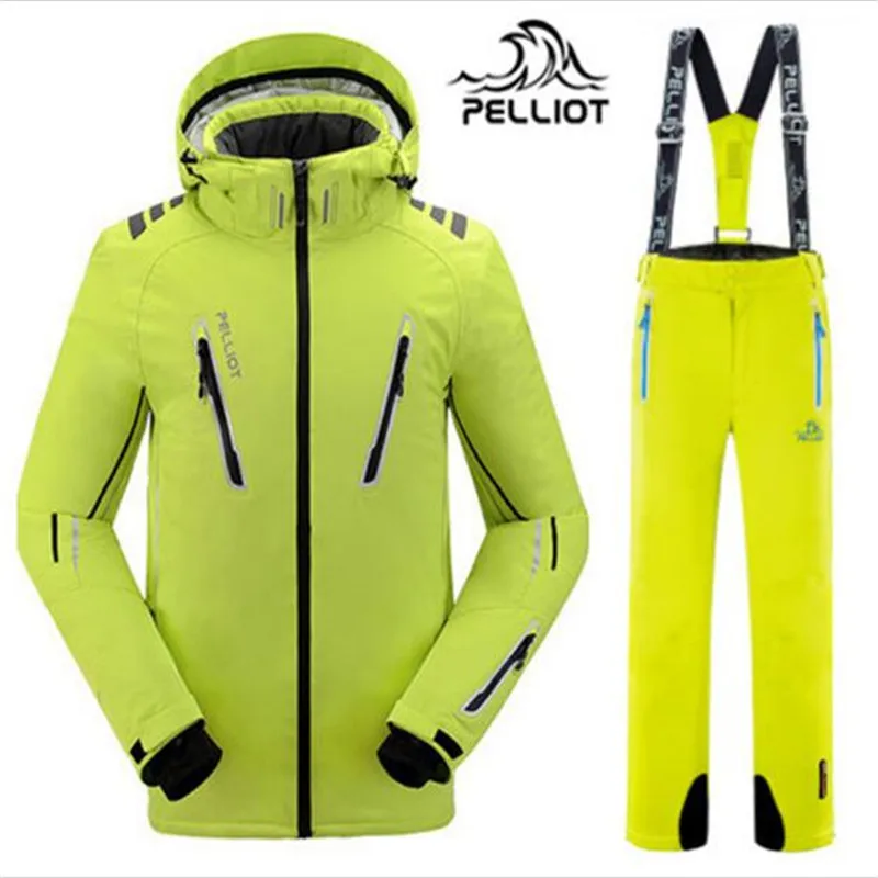Бесплатная доставка DHL Пелльо мужские лыжные костюмы куртка + брюки Для мужчин