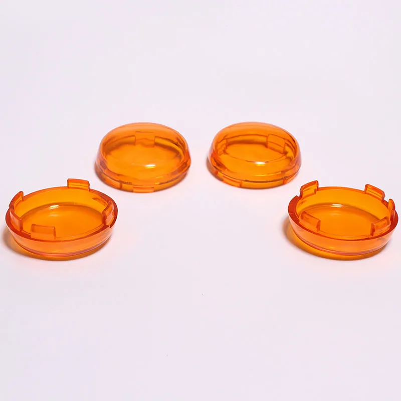 4 х оранжевые линзы для указателей поворосветильник с лампочкой Harley Sportster 883 1200 XL