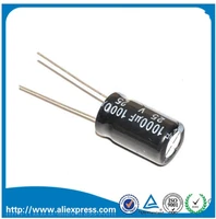 100pcs 1000uf 25v 25 v 1000 uf aluminum electrolytic capacitor 25v 1000uf size 1017mm electrolytic capacitor