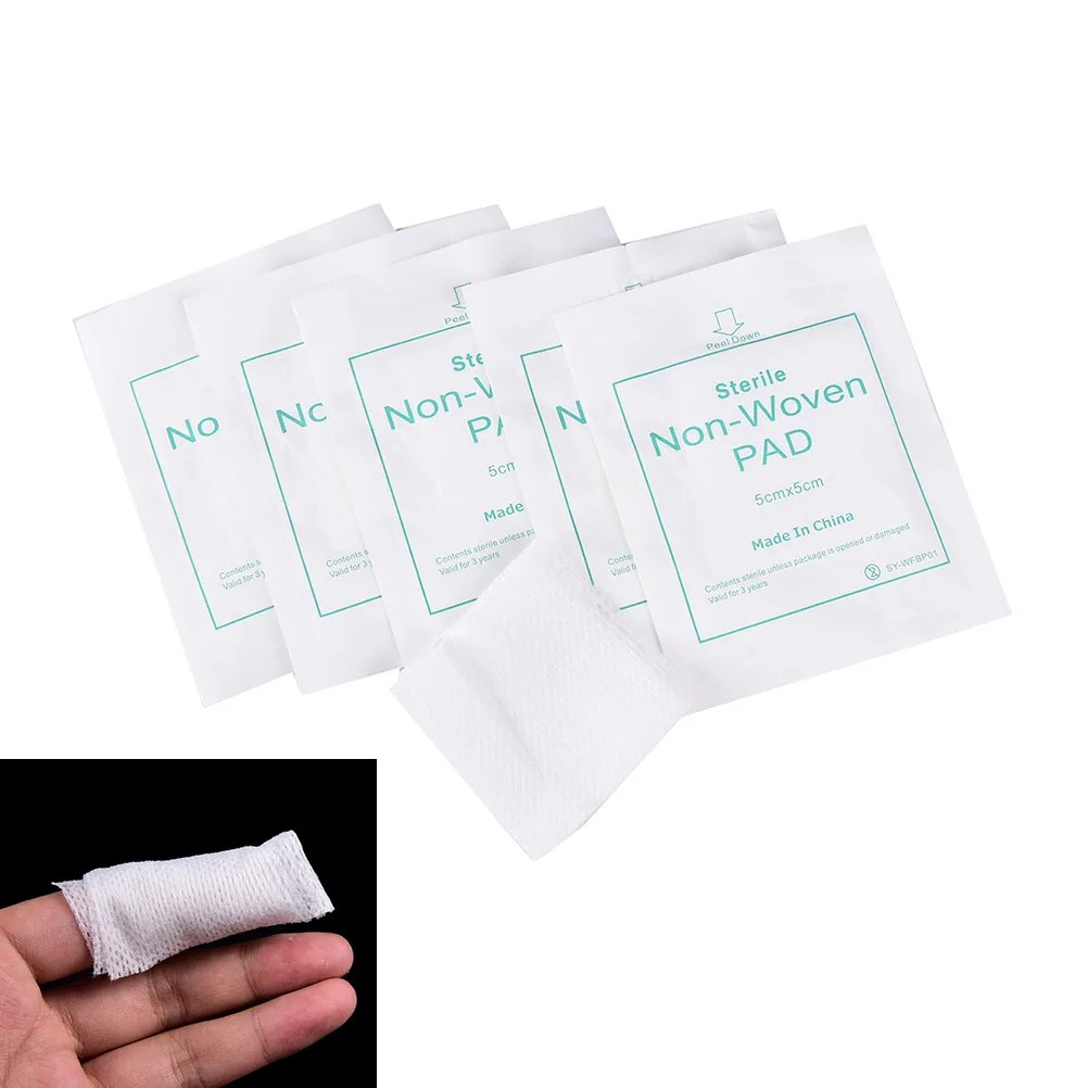 

New 10Pcs 5 x 5cm Non-Woven Medical Adhesive Bandage Wound Dressing Aid Band Clean Medical Use Hot Sale