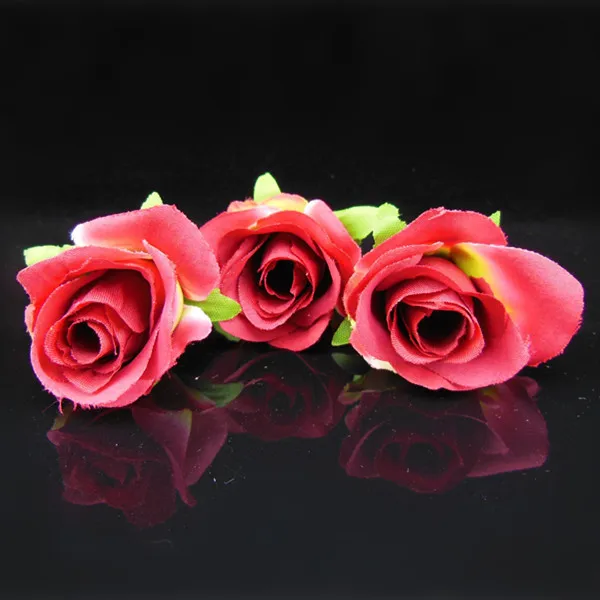 100 pcs High Quality Artificial Rose Flower Hair Clips Pins Wedding Party Woman Fascinator | Украшения и аксессуары
