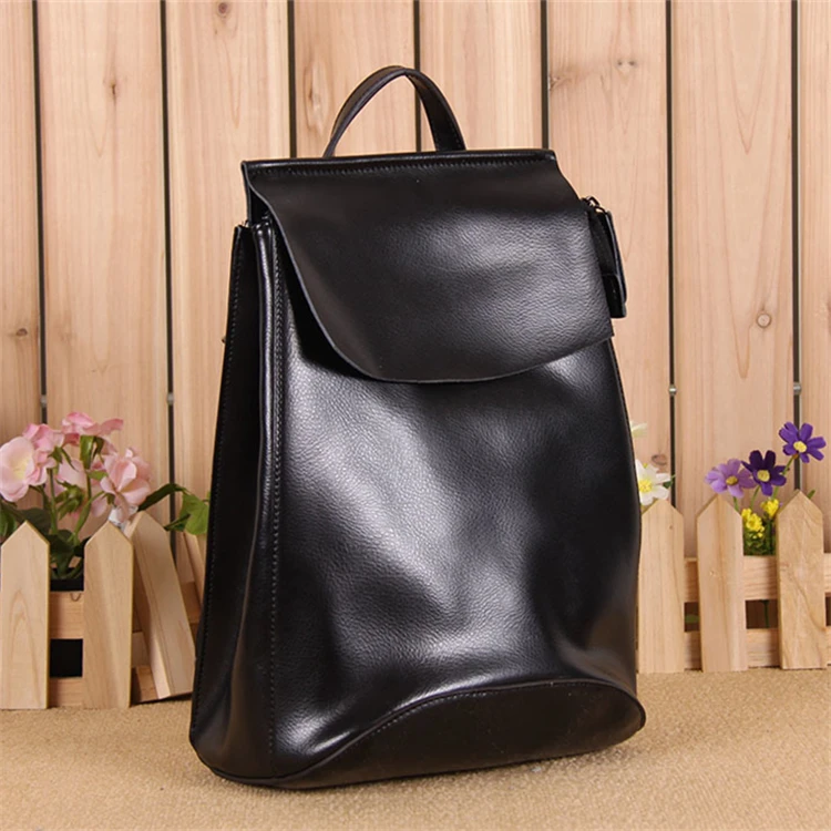 Korean Style Candy Color Women Genuine Leather Backpack Causal School Bags Female Back Pack Cute Bookbag Mochilas Femininas 2016