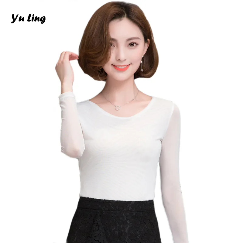 Летом женские Новый Тонкий Стрейч Пряжи Шею Футболки Качества Бренда Работы