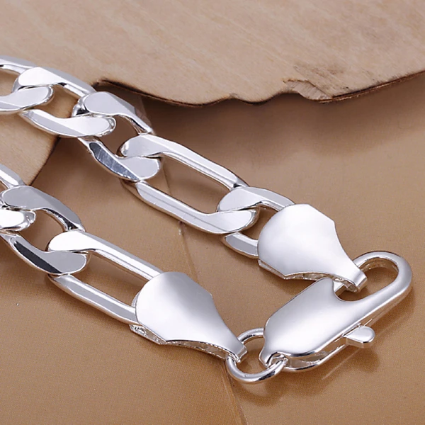 Новинка 2017 ювелирное изделие из стерлингового серебра 925 пробы 10 мм Фигаро